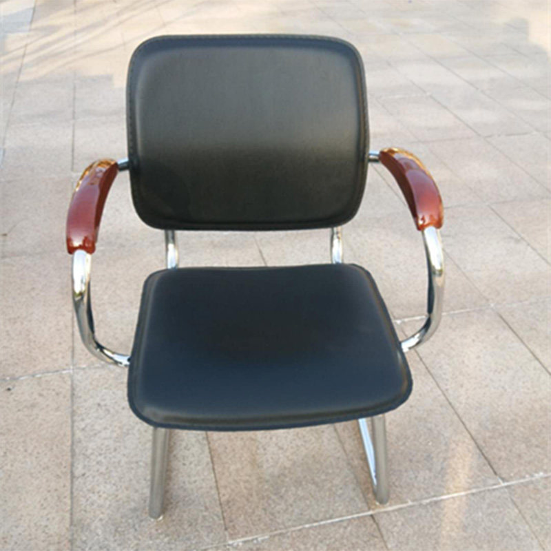 Bow hard leather chair computer conference office training guest staff to discuss mahjong chair home ergonomics