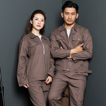 Pure cotton electrowelding work clothes suit male welders anti-burn and autumn winter thickened abrasion-proof labor wear all-cotton factory workshop