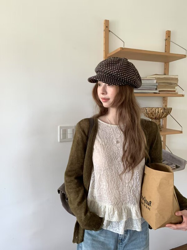 Londonflat Genuine Korean Retro Olive Green Lightweight Knitted Cardigan Niche Gentle Jacket Same Style as Hemp Ball Londonflat Genuine Korean Retro Olive Green Lightweight Knitted Cardigan Niche Gentle Jacket Same Style as Hemp Ball