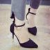 Xuân 2019 phiên bản Hàn Quốc mới của Baotou từ khóa sandal nữ màu đen gợi cảm đẹp với giày cao gót nữ hoang dã giày sandal nữ đi học cấp 2 Sandal