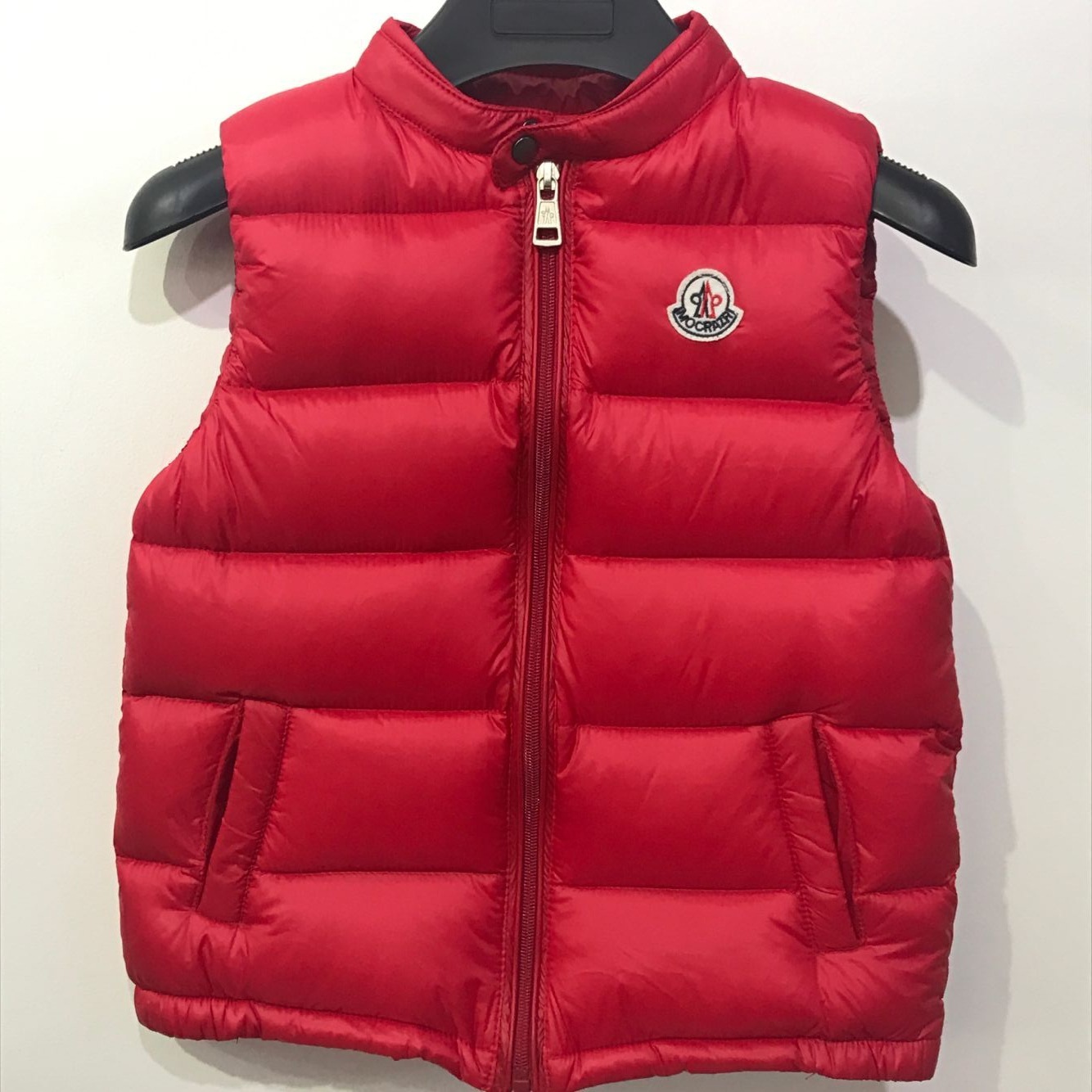 Foreign trade M children's clothing Children's down vest Men's and women's children's baby stand collar Ultra-light thickened vest jacket waistcoat red