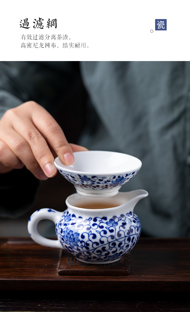 Hand - made 8 head kung fu tea set jingdezhen ceramic tea set a set of household small sets of the teapot teacup tureen