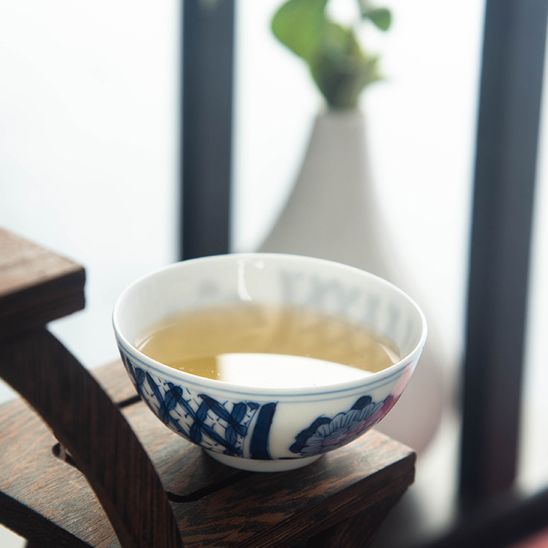 Jingdezhen blue and white porcelain tea sets of a complete set of a suit of household contracted ceramic kung fu tea tea machine the box office