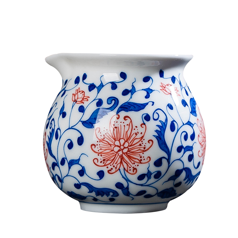 Jingdezhen blue and white porcelain ceramic fair keller of tea accessories and tea cup and cup points) a cup of tea