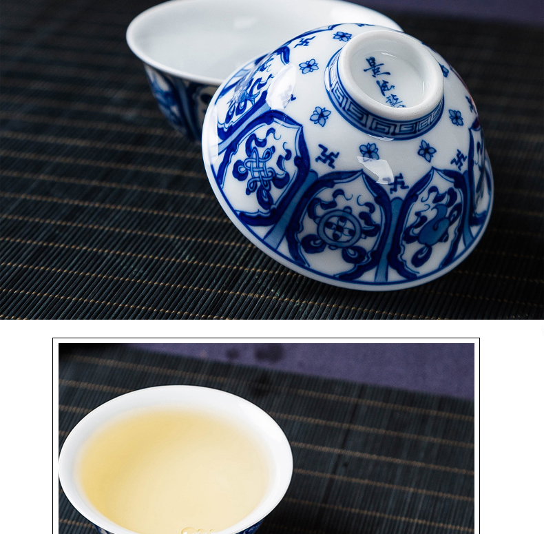 Jingdezhen hand - made kung fu tea cups individual sample tea cup to use ceramic master single CPU pu hand in a cup