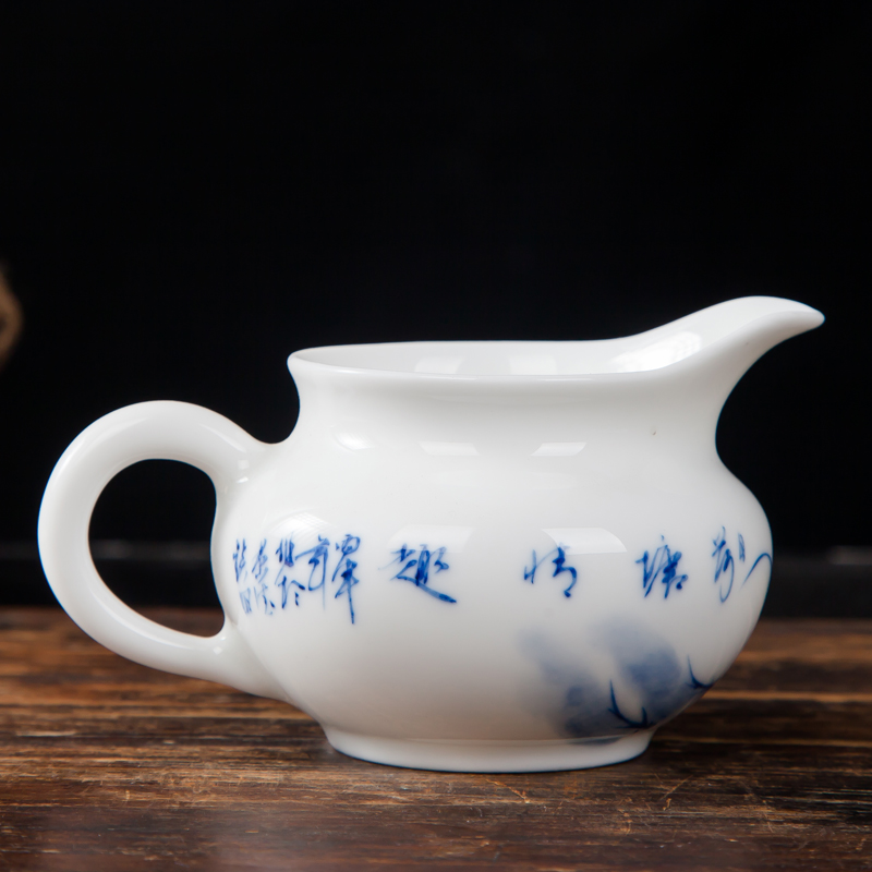 Jingdezhen ceramic fair keller kung fu tea set points and a cup of tea sea hand - made manual lotus tea fair cup