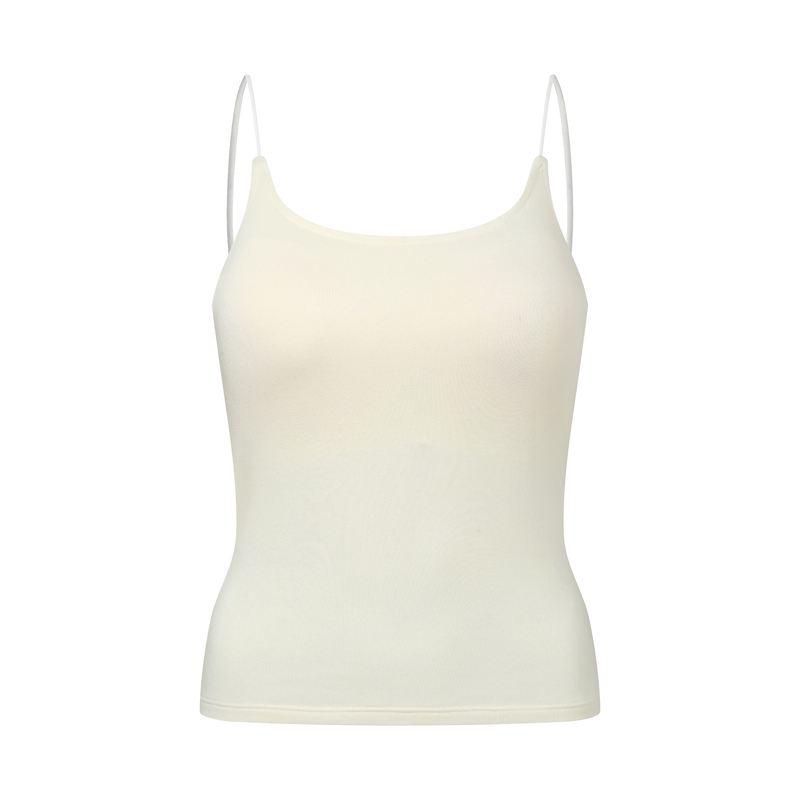 【Aveline】Spring New Style Inner Camisole Top with Built-In Bra Pads, Skin-Friendly Short Vest for Women