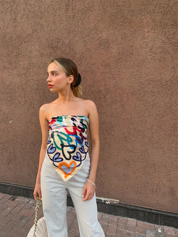 100cm26 New Style Imitation Silk Satin Handmade Double-Sided Printed Square Scarf, Tube Top Scarf, Waist Tie, Curtain Decorative Scarf 100cm26 New Style Imitation Silk Satin Handmade Double-Sided Printed Square Scarf, Tube Top Scarf, Waist Tie, Curtain Decorative Scarf