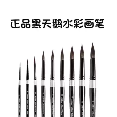 Imported US Black Velvet Black swan Velvet watercolor pen round head watercolor pen 3000s