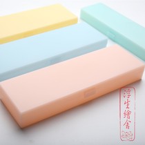 Split charging containing plastic case pencil eraser containing box Colour small clear new tool box