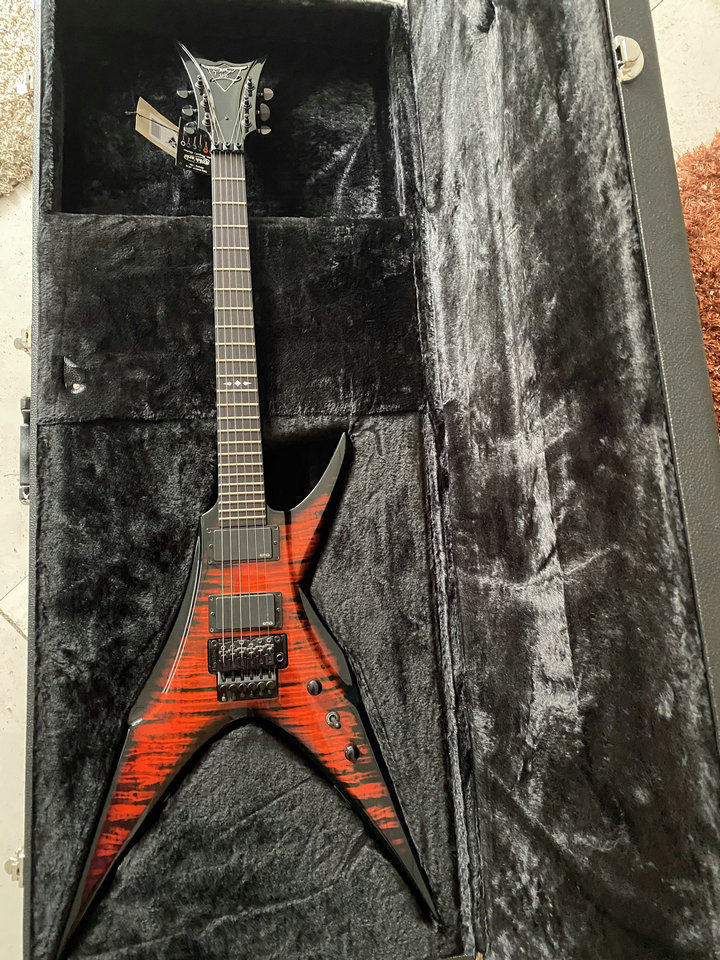 DBZ electric guitar Bird of Prey double rocking guitar flying V carrying US production of EMG8185 stock