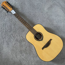 Guitare acoustique française LAG guitare folk 12 cordes épicéa acajou armoire stock prix spécial