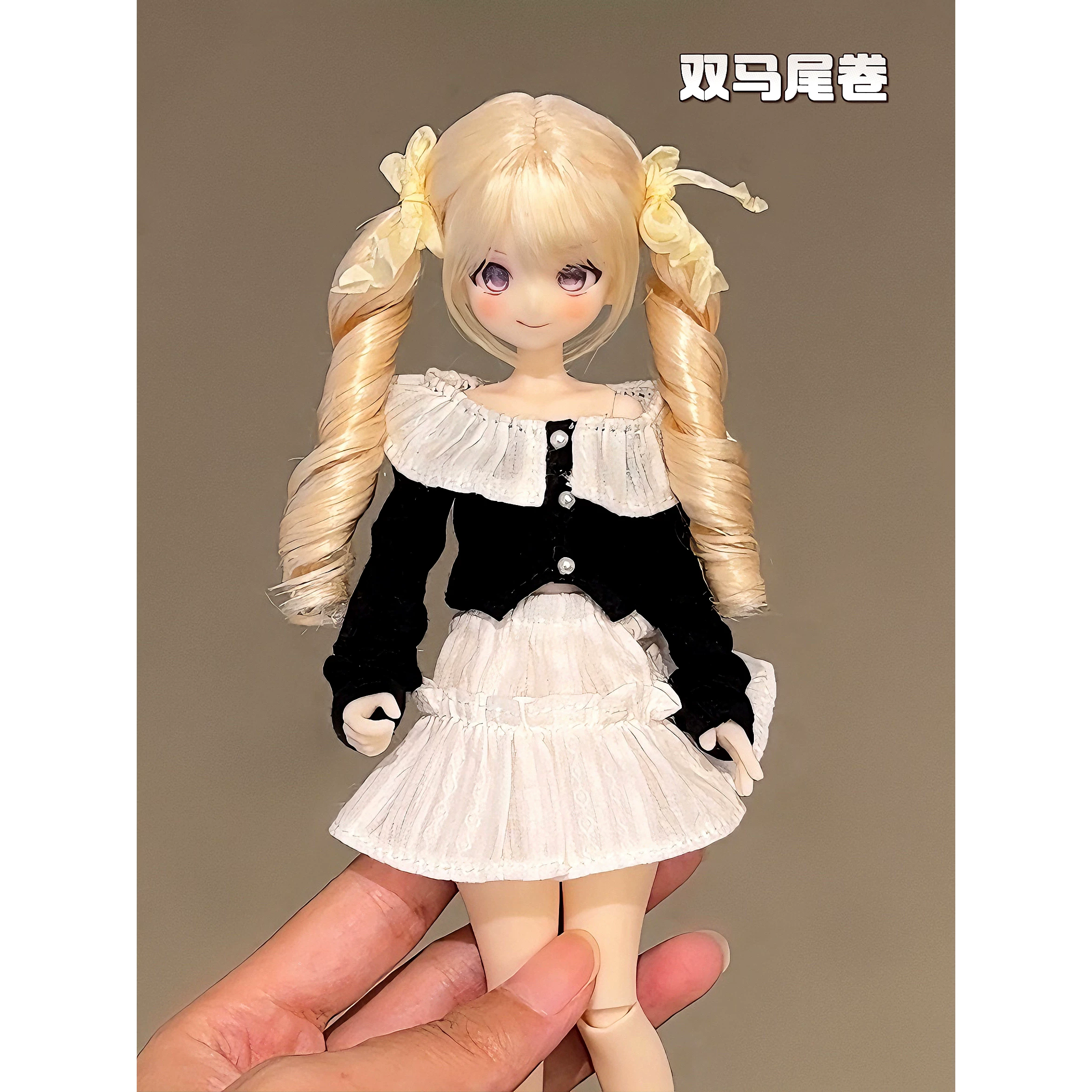 【Awen】Имитированная шиньонная прядь Awen bjd парик из мохера Weiyuji/Light Nightmare/Azone/ob21 милый головной убор