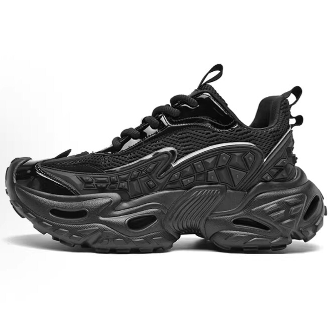 Liangji Tire Dad Shoes Men's Trendy Brand High-End Spring and Autumn New Mecha Shoes Paris Thick-Soled Height-Increasing Casual Shoes Women
