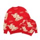 New Year's children's sweater, Year of the Rabbit, parent-child clothing for a family of three, male and female, rabbit autumn and winter thickened red top New Year's greetings clothing