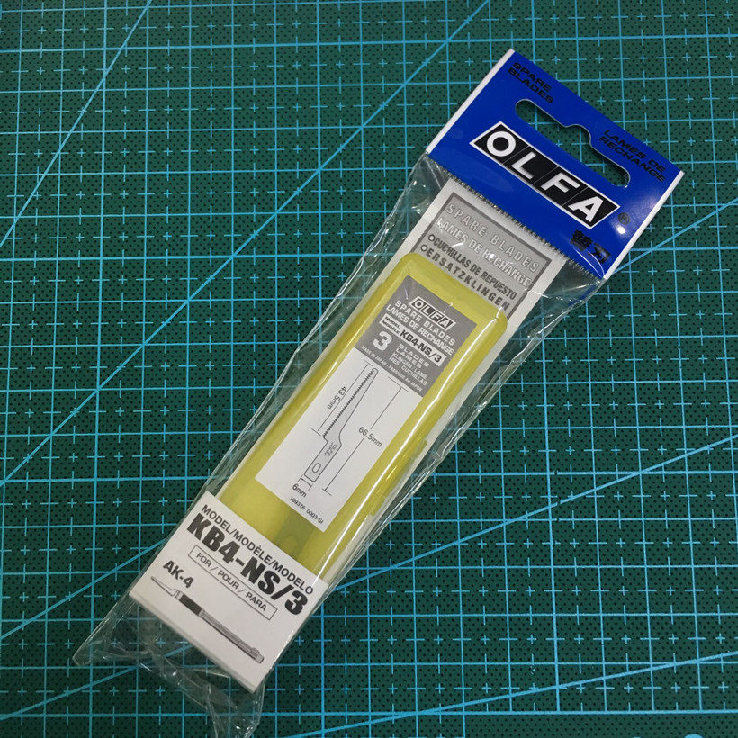 Japan OLFA KB4-NS 3 Import Screen Cutting Model AK-4 with small serrated blade XB157T