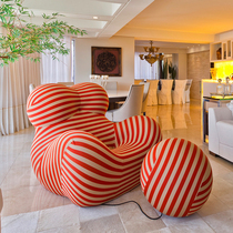 Degas mothers arms Nordic single sofa chair designer creative lazy recliner ins Net Red Hydrangea chair