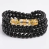 Crystal Crystal Obsidian Zodiac Bracelet 108 Hạt Đàn ông Phụ nữ Cặp đôi Nhật Bản và Hàn Quốc Trang sức Chuyển Trang sức