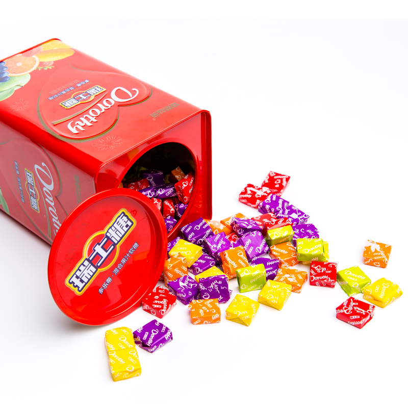 Polylotte Fine Gift Canned Swiss Sugar 500g mixed water fructose Soft Candy Delight with Wedding Wedding Canned