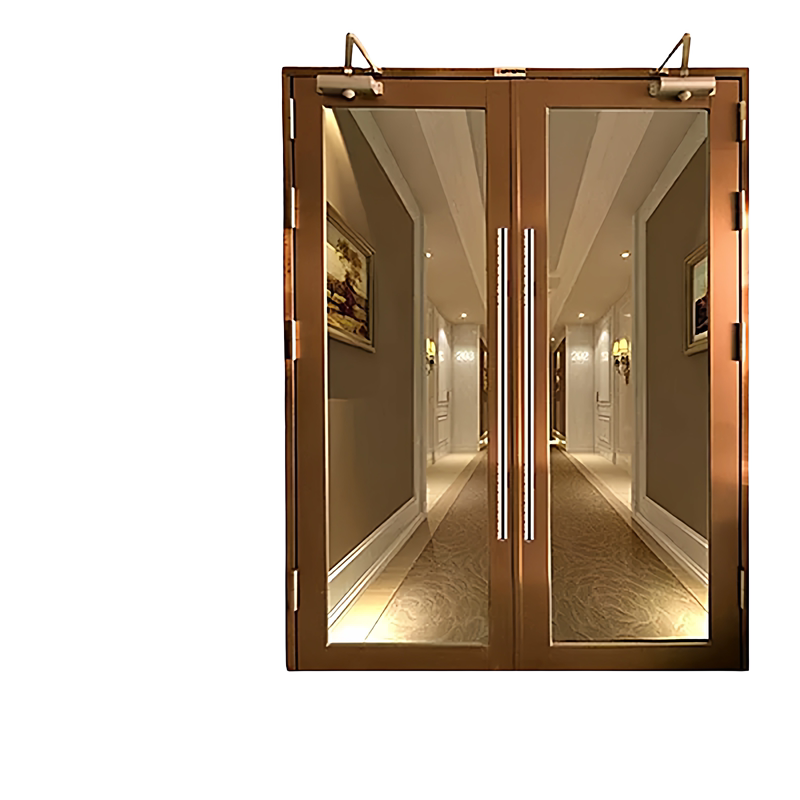 Stainless Steel Glass Fireproof Door Class A/Class B Fire Inspection Certification for Each Door Consultation