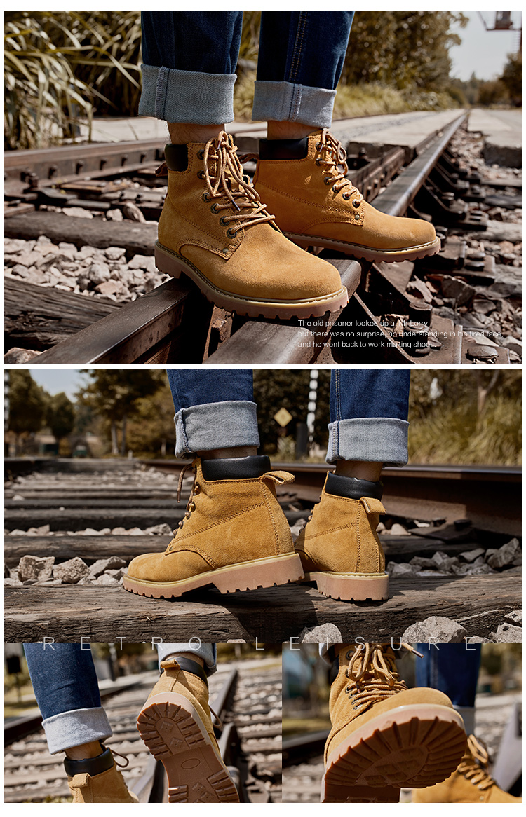 Martin boot nam 2018 mùa đông mới cao để giúp xu hướng giày công cụ gió của Anh cộng với đá nhung không xấu giày đại hoàng giày lining cầu lông