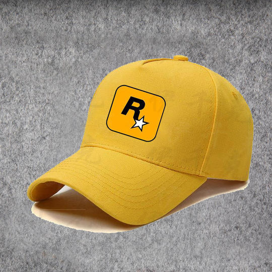 Gta5 Game Company Rockstar Games Merchandise R-Star Logo Baseball Cap Unisex Retro Duckbill Hat