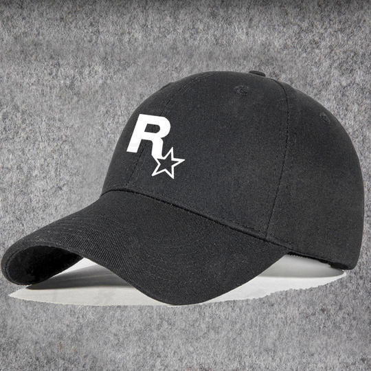 Gta5 Game Company Rockstar Games Merchandise R-Star Logo Baseball Cap Unisex Retro Duckbill Hat