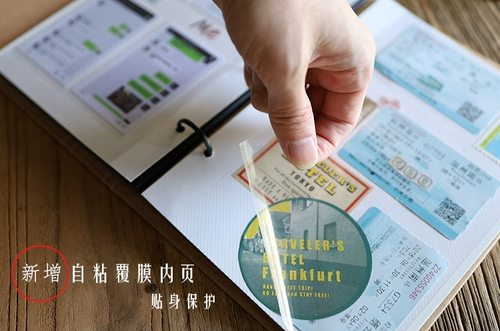 Кожаный фотоальбом, «сделай сам», отрывной лист, ручная роспись