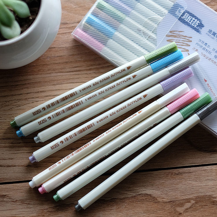 Stadt 10 colour soft head metal pen DIY comic book writing graffiti mood pen