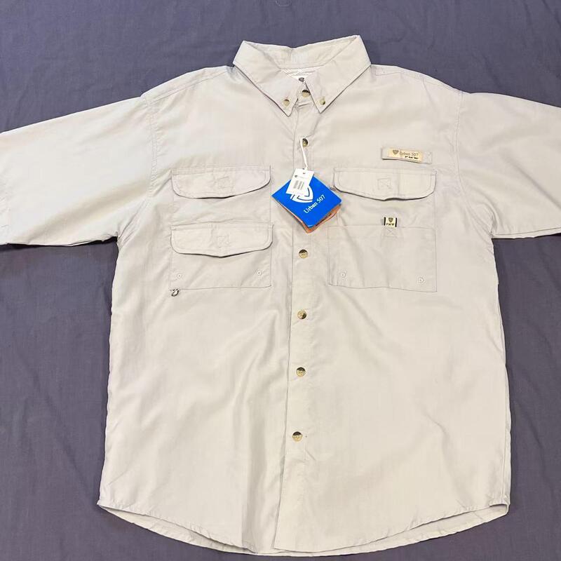Foreign Trade Export to Europe and the United States, Outdoor Quick-Drying Summer Sun Protection Breathable Loose Large Size Work Shirt