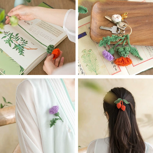 Плетеный универсальный крючок для вязания, клубок пряжи ручной работы, набор материалов, простой и элегантный дизайн, букет, DIY