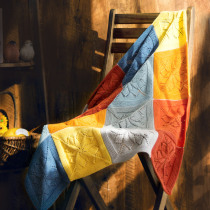 Su Su Jies home pan blanket to solve the boring hand diy wool cotton thread homemade woven blanket material package has tutorial