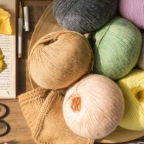 Su Su Jie Jia Jin three rabbit hair hand-woven sweater scarf hat bar needle crochet wool Group