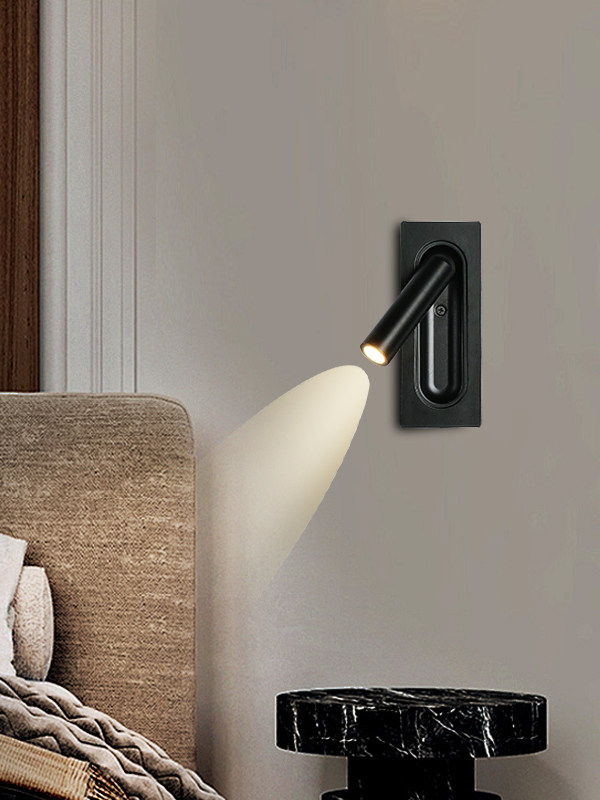 Embedded Atour All Season Hotel same style magnetic switch rotatable guest room bedroom study bedside reading wall lamp