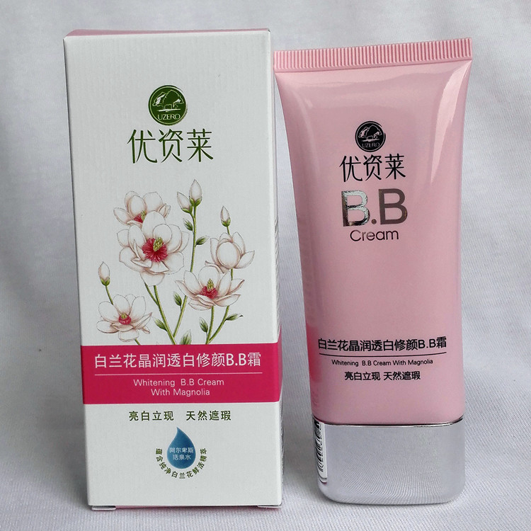 Tuyệt vời Zilai chính hãng White Orchid Crystal Whitening Moistur Beauty Beauty BB Cream Làm sáng tông màu da che khuyết điểm làm trắng đến vàng đậm perfect cover bb cream