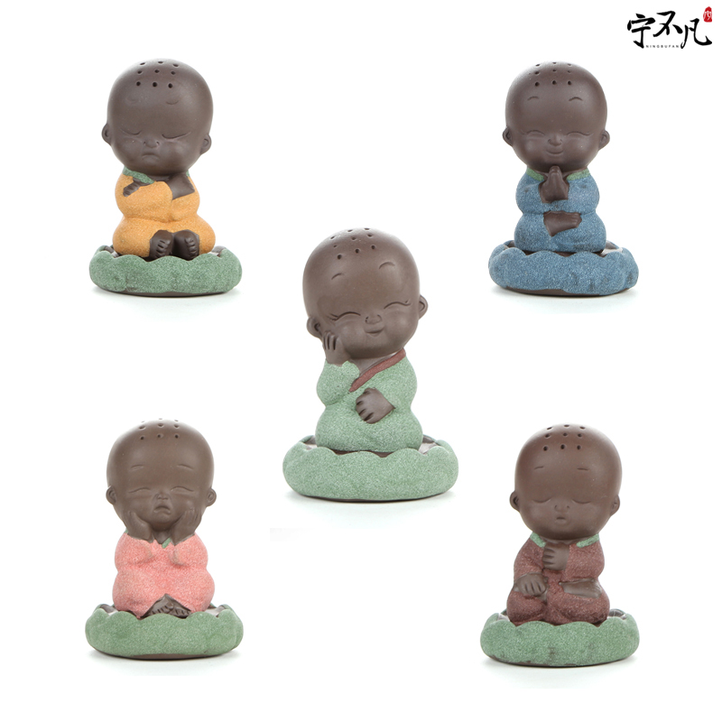 Ning uncommon see colour sand pottery tea pet furnishing articles can keep play tea tea tea accessories zen fun little monk