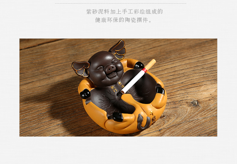 Ning uncommon ceramic ashtray color sand pottery ashtray BiMenSiGuo creative move (the default) new