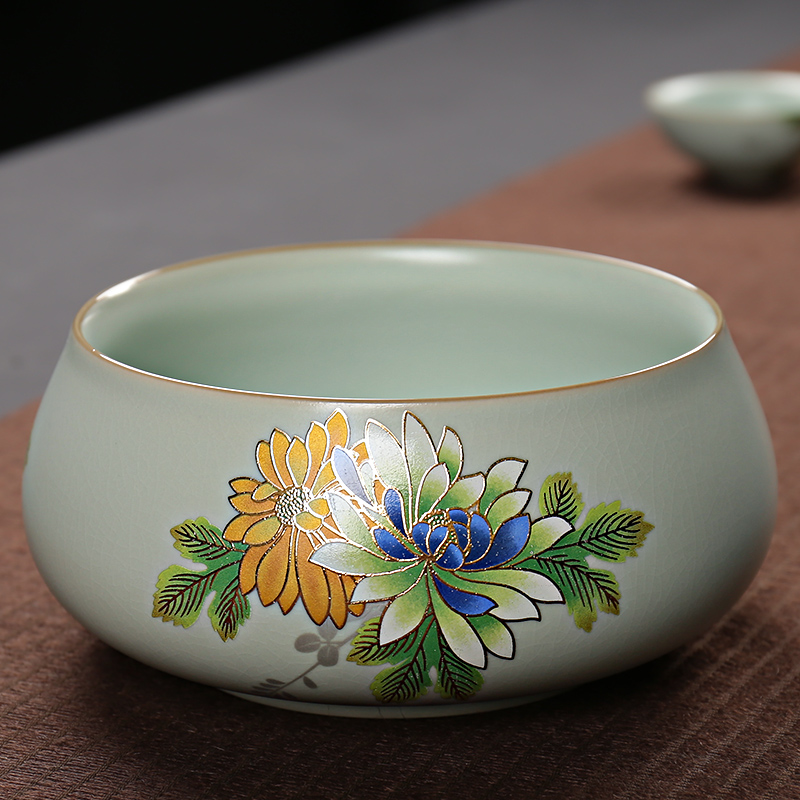 Ning uncommon your up tea to wash to the ceramic household utensils with parts writing brush washer can open your porcelain medium