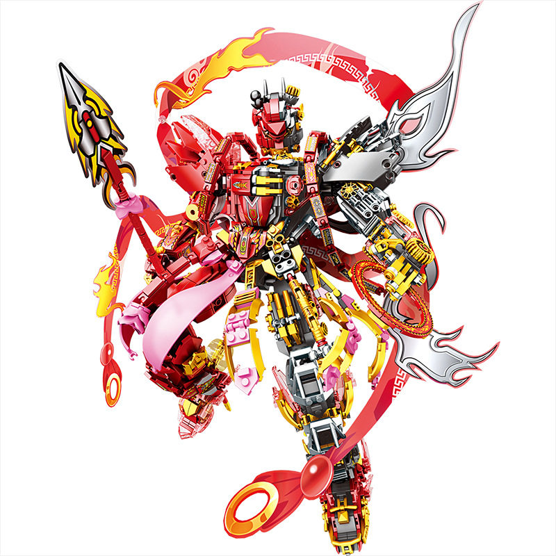 2025新款哪吒2敖丙战将机甲拼装积木玩具男女孩拼装模型礼物益智值得买