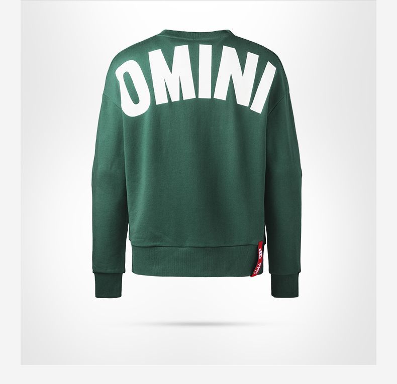KAPPA Cặp đôi nam nữ Kappa áo len thể thao áo thun cổ tròn đan 2018 mới | K08X2WT68D áo khoác hoodie nam đẹp