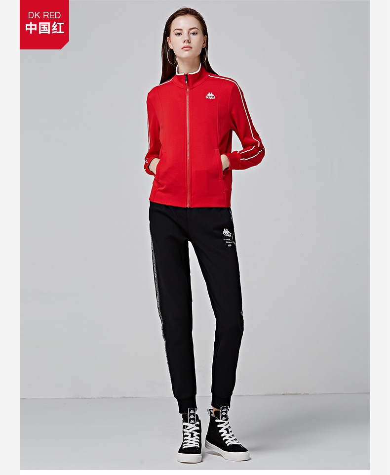 KAPPA Kappa Cặp đôi nam nữ áo khoác thể thao Áo len cardigan Áo dài tay giản dị 2018 Sản phẩm mới áo khoác thể thao nike