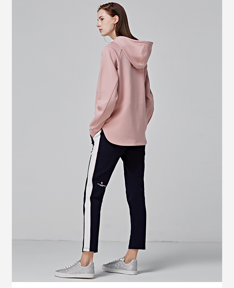 KAPPA Áo len thể thao nữ Kappa Áo len dệt kim giản dị 2018 Mới | K0862MT29D mẫu áo hoodie đẹp