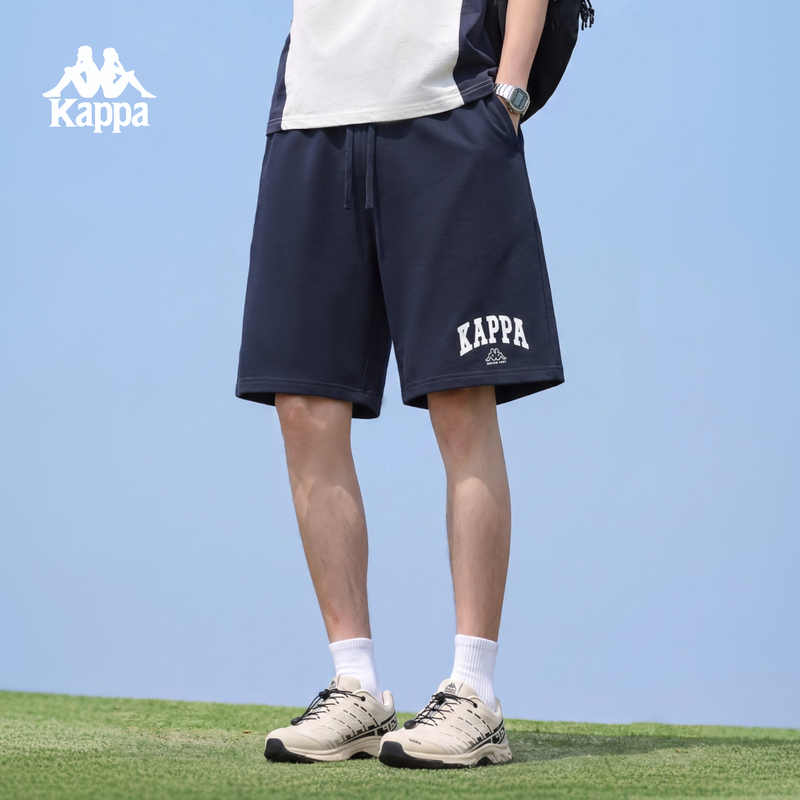 Kappa Men's Sports Shorts 2026 New Style Casual Summer Wide-Leg Athletic Shorts Running Shorts