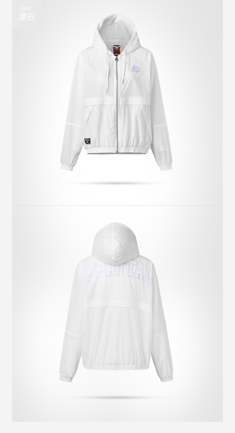 KAPPA Áo khoác gió nữ Kappa Áo khoác giản dị áo hoodie dài tay 2019 mới | K0922FJ06D - Áo gió thể thao áo gió lót lông cừu