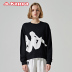 KAPPA Áo khoác thể thao nữ Kappa Áo thun cổ tròn tay dài 2019 mới | K0922WT39D - Thể thao lông cừu / jumper áo thu đông nữ rẻ đẹp Thể thao lông cừu / jumper