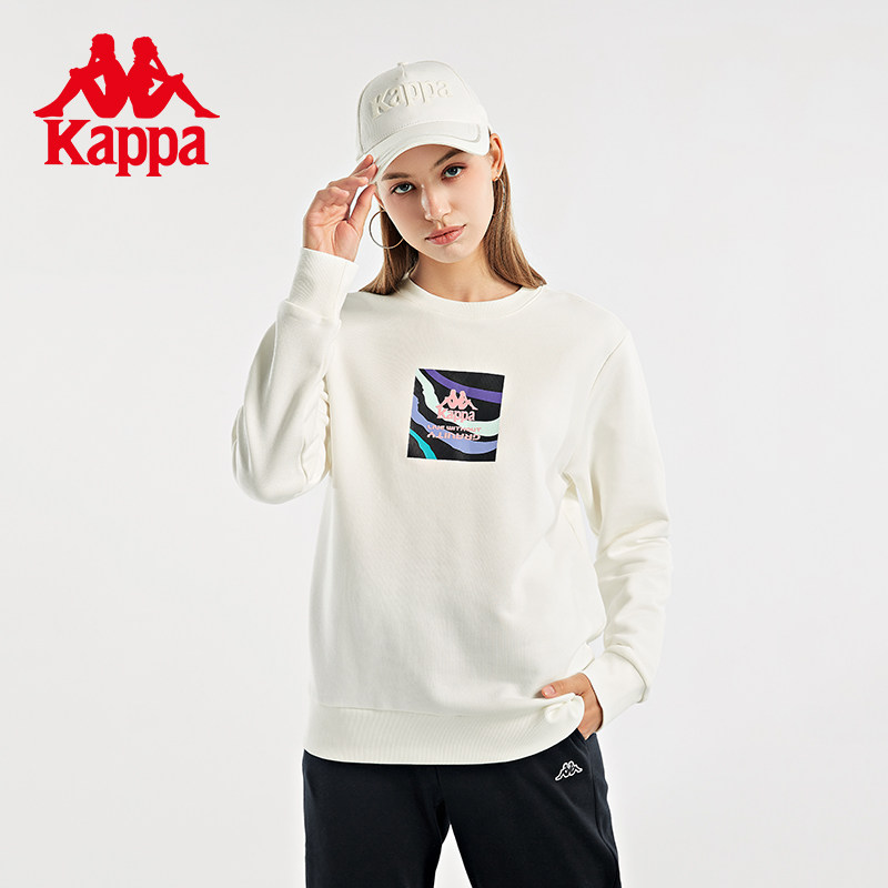 Kappa Capa jacket headshirt winter female thin suede trousers thick cotton T casual round neck long sleeve K0B82WT83