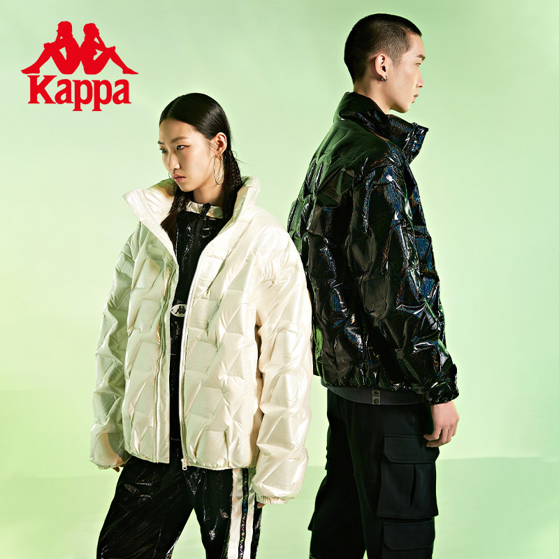 Kappa Kapa player electrical voice direct down jacket winter couple men and women short bread cold wear