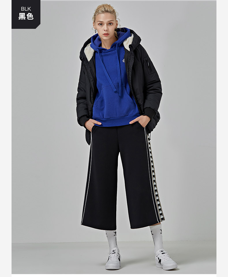 KAPPA Quần áo mùa đông nữ Kappa cotton ngắn ngắn dày | K0862MM39 - Quần áo độn bông thể thao áo lông vũ uniqlo nam