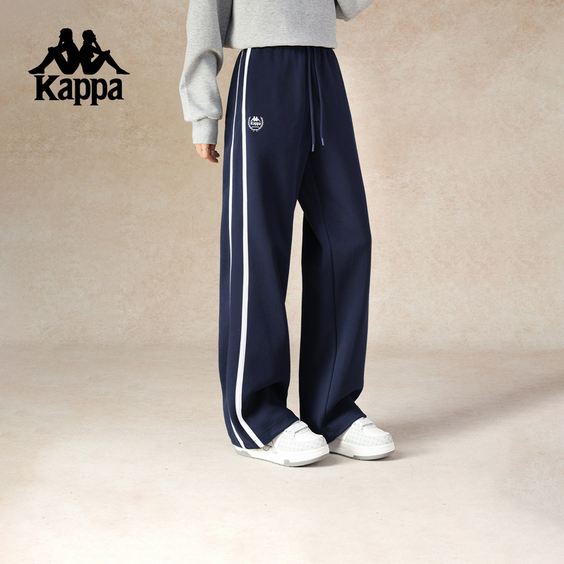Kappa 2026 New Autumn Simple Straight-Leg Knit Pants Sports Casual Long Pants for Women Kappa 2026 New Autumn Simple Straight-Leg Knit Pants Sports Casual Long Pants for Women
