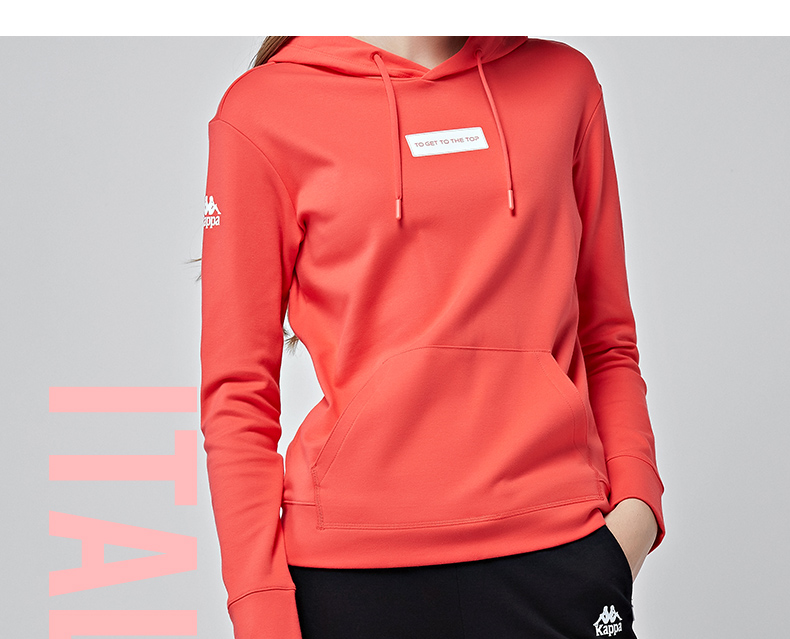 Hui kappa kappa của phụ nữ thể thao áo len giản dị tops áo thể thao | k0762mt10d áo khoác nỉ nữ form rộng
